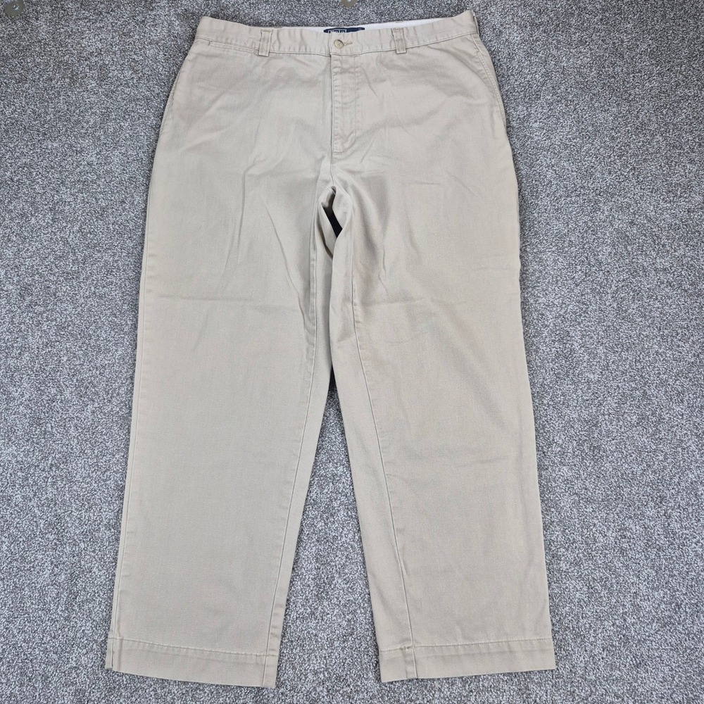 Polo Ralph Lauren Philip Pant Mens 38x29 Tan Khaki Chino Straight Leg Trousers
